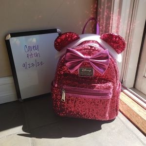 Minnie Mouse 707 Street Exclusive Magenta Loungefly NWT